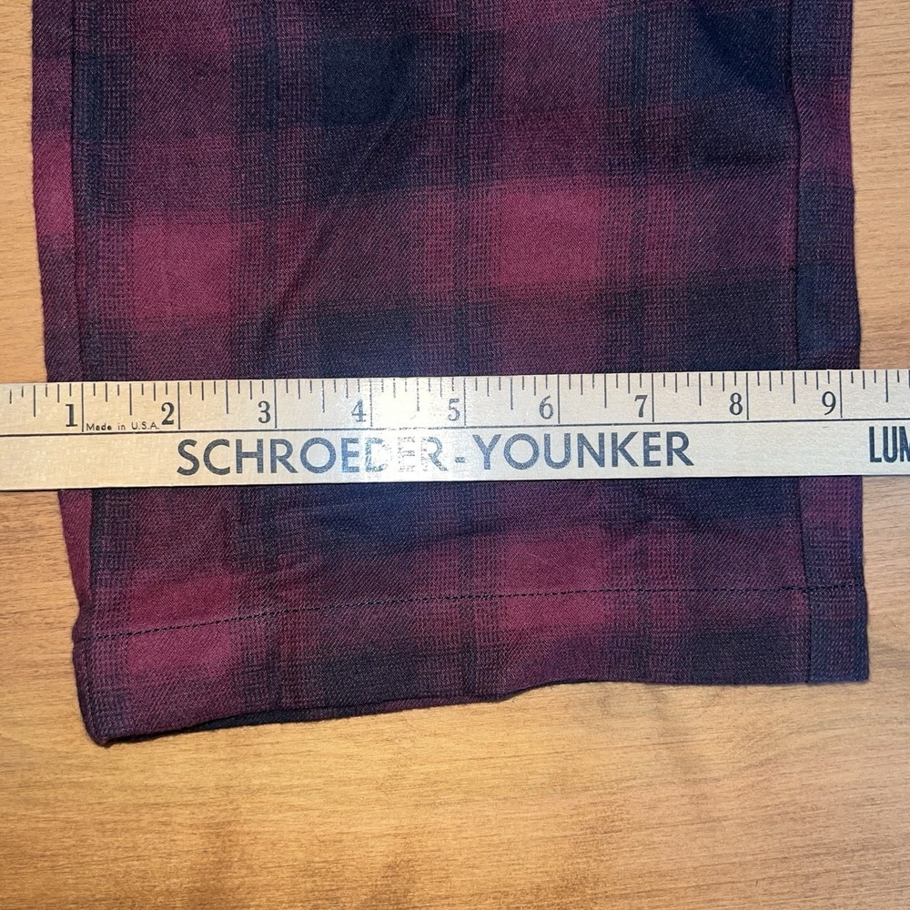 NWOT Old Ranch Men's Plaid Black And Red Pajama Bottoms Pants Drawstring - Picture 5 of 7